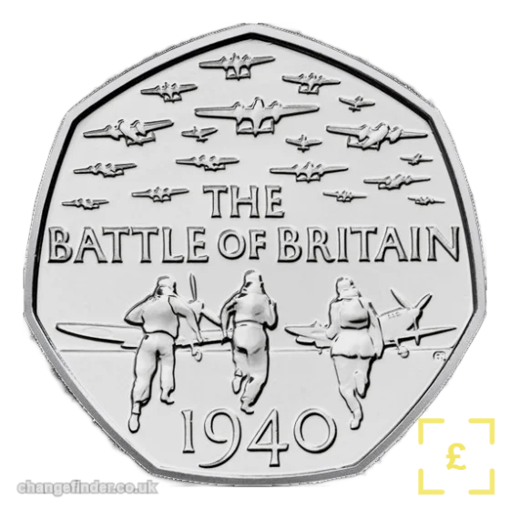 2015 Battle of Britain 75th Anniversary (with 50 PENCE denomination)