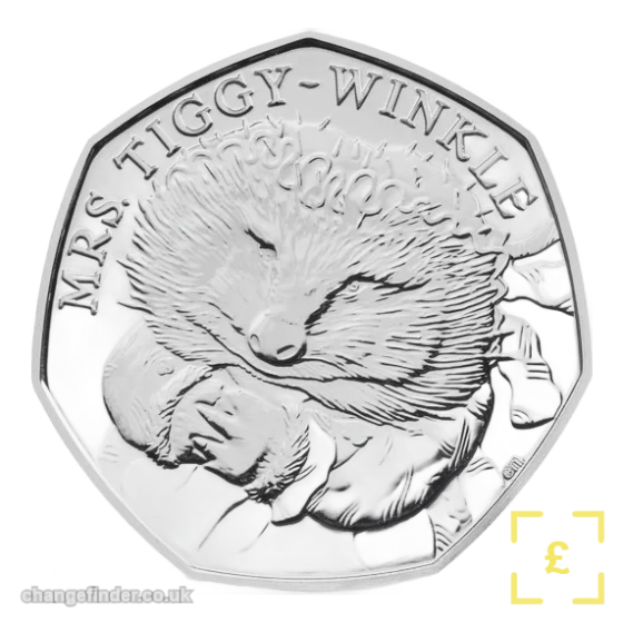 2016 Mrs Tiggy-Winkle — 50p