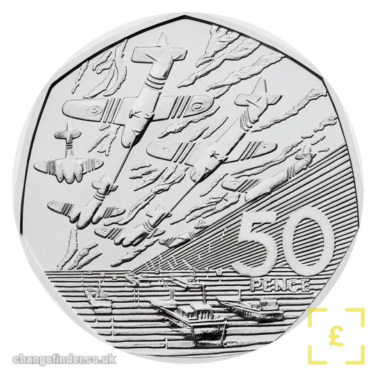 2019 50 Years of the 50p - D-Day Landings — 50p
