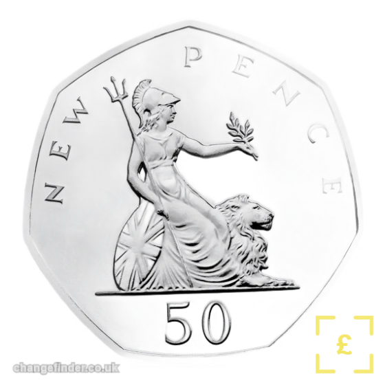 2019 50 Years of the 50p - New Pence Britannia — 50p