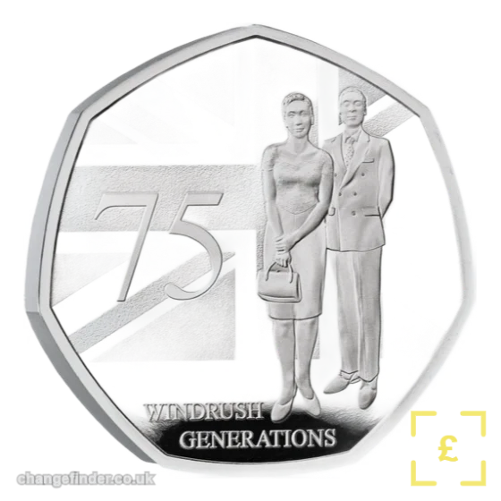 2023 75 Years of the Windrush Generation — 50p