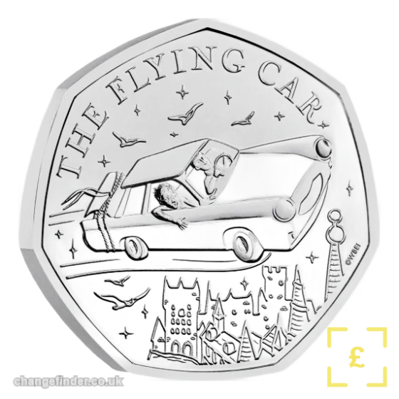 2025 Harry Potter The Flying Car — 50p
