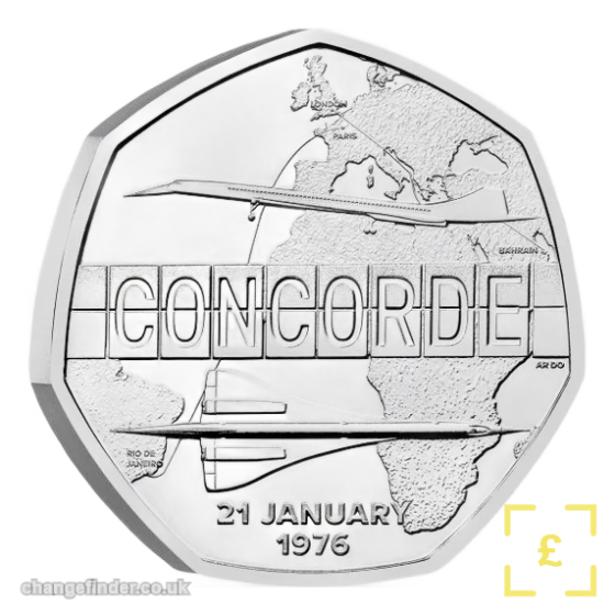 2026 Concorde (50 Years of Supersonic Travel) — 50p