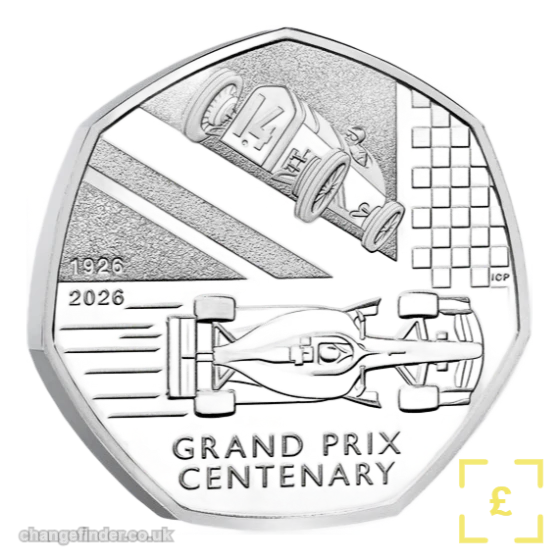 2026 100 Years of the Grand Prix in Britain — 50p