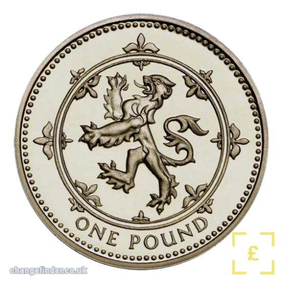 1994, 1999 Scottish Lion Rampant — £1