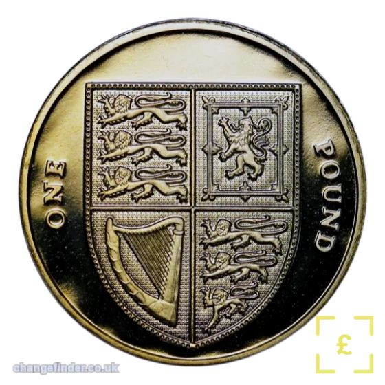 2008-2016 Royal Shield of Arms (round, Matthew Dent) — £1