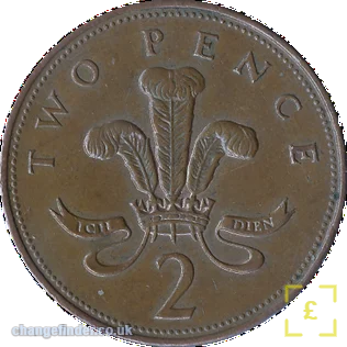 1991 two pence — lower QEII-era circulation mintage (semi-key)