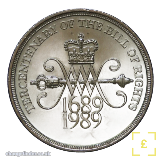 1989 Tercentenary of the Bill of Rights — £2