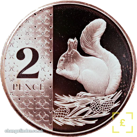 2023 Red Squirrel (first King Charles III 2p, not struck for circulation) — 2p