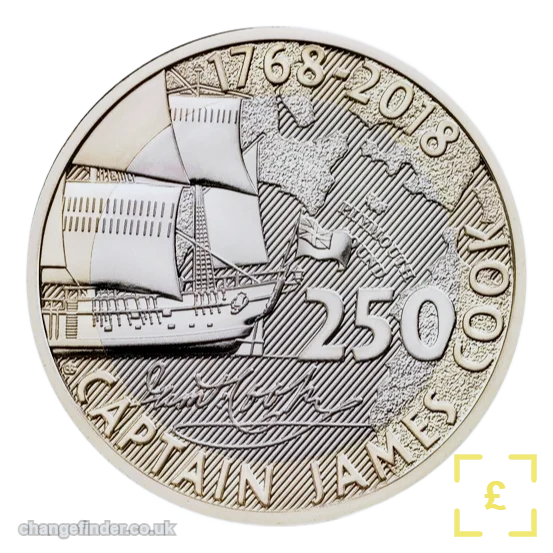 2018 Captain Cook's Voyage of Discovery (250th Anniversary) — £2