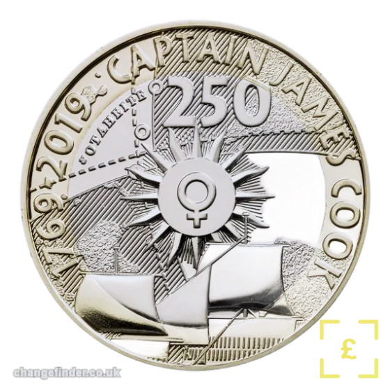 2019 Captain Cook's Voyage of Discovery (2nd Coin) — £2