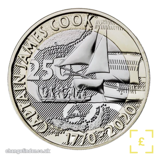 2020 Captain Cook's Voyage of Discovery (Final Coin) — £2