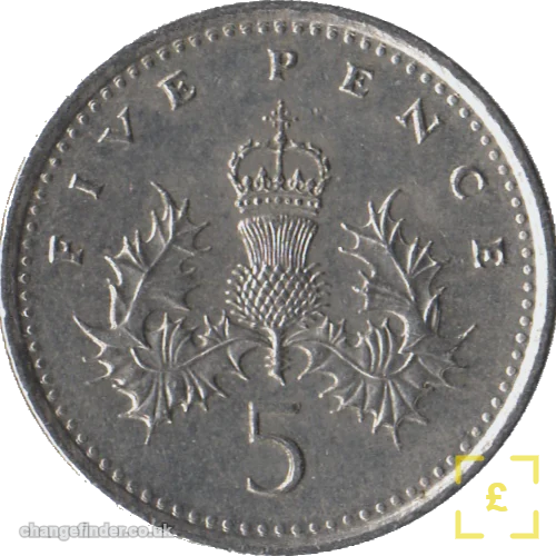 1990-present Small 5p definitive