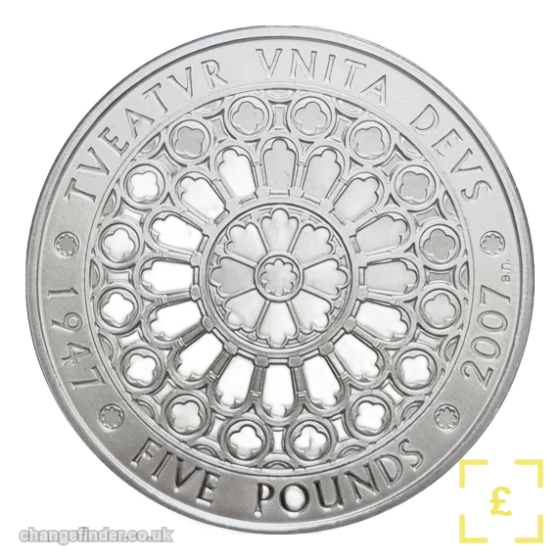 2007 Diamond Wedding of Queen Elizabeth II and Prince Philip — £5