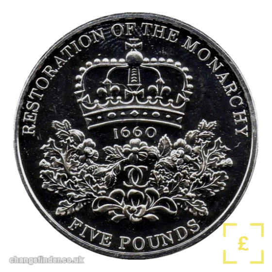 2010 Restoration of the Monarchy (350th anniversary) — £5