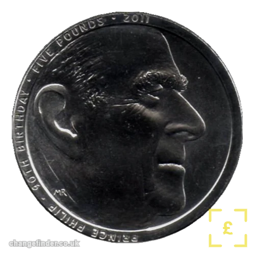 2011 Duke of Edinburgh 90th Birthday — £5