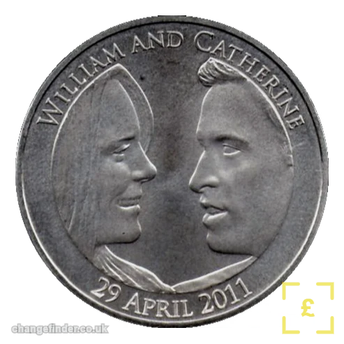 2011 Wedding of Prince William and Catherine Middleton — £5
