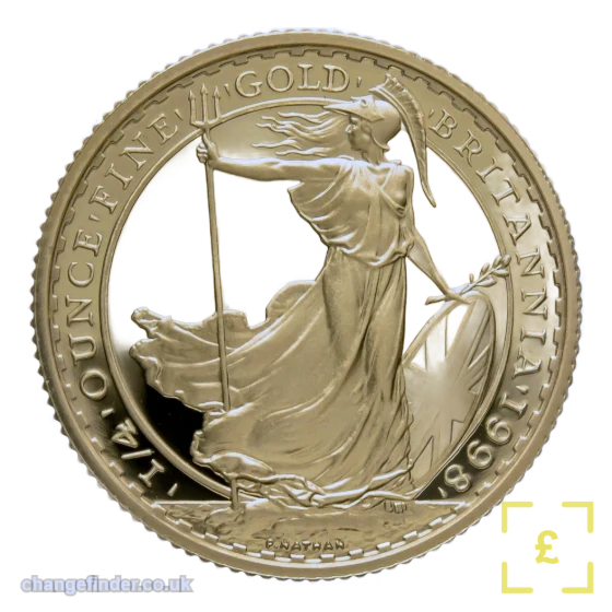 1987-present Britannia (¼oz gold) — £25