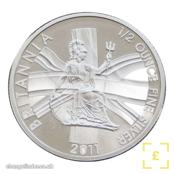 1997-present Britannia (½oz silver) — £1