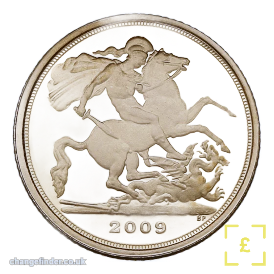 2009-present St George & the Dragon (Pistrucci); reigning-monarch obverse — Quarter Sovereign