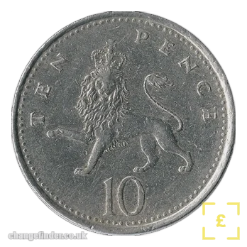 1993 Small 10p (set-only / demonetisation year) — 10p