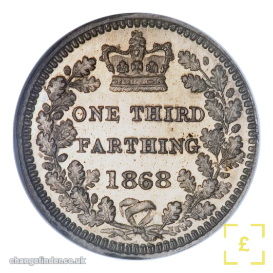 1827-1913 Britannia / value — Third Farthing