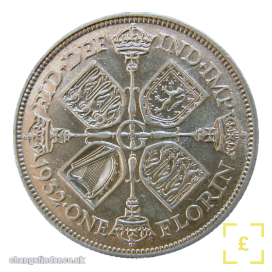 1849-1970 Cruciform shields & sceptres — Florin / Two Shillings