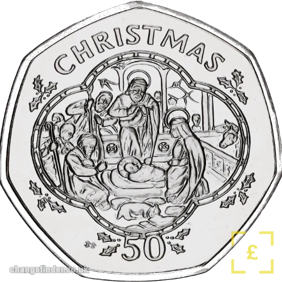 1993 Christmas - Nativity Scene (framed version) — 50p