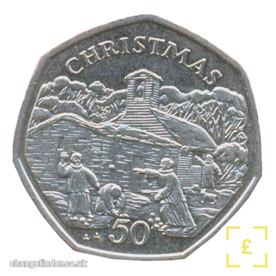 1996 Christmas - Children snowball fight — 50p