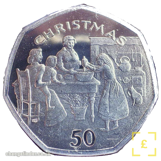 1998 Christmas - Victorian festive kitchen scene / preparing the Christmas pudding — 50p