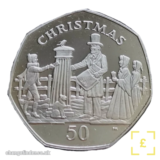 2001 Christmas - Victorian postman — 50p