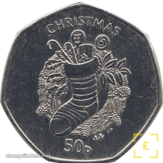 2013 Christmas - Christmas Stocking and Wreath — 50p
