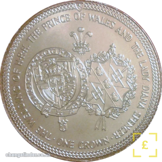1981 Royal Wedding of Prince Charles & Lady Diana Spencer — Crown