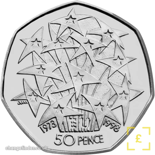1998 UK Presidency of the EU & 25th Anniversary of EEC Accession — 50p