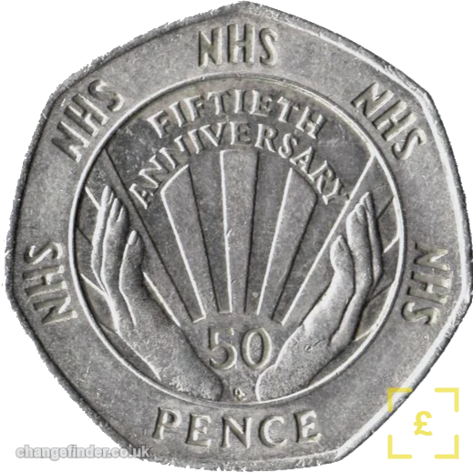 1998 50th Anniversary of the NHS — 50p