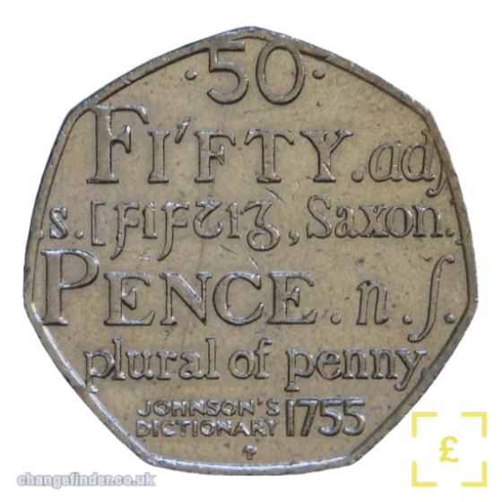 2005 Samuel Johnson's Dictionary (250th Anniversary) — 50p